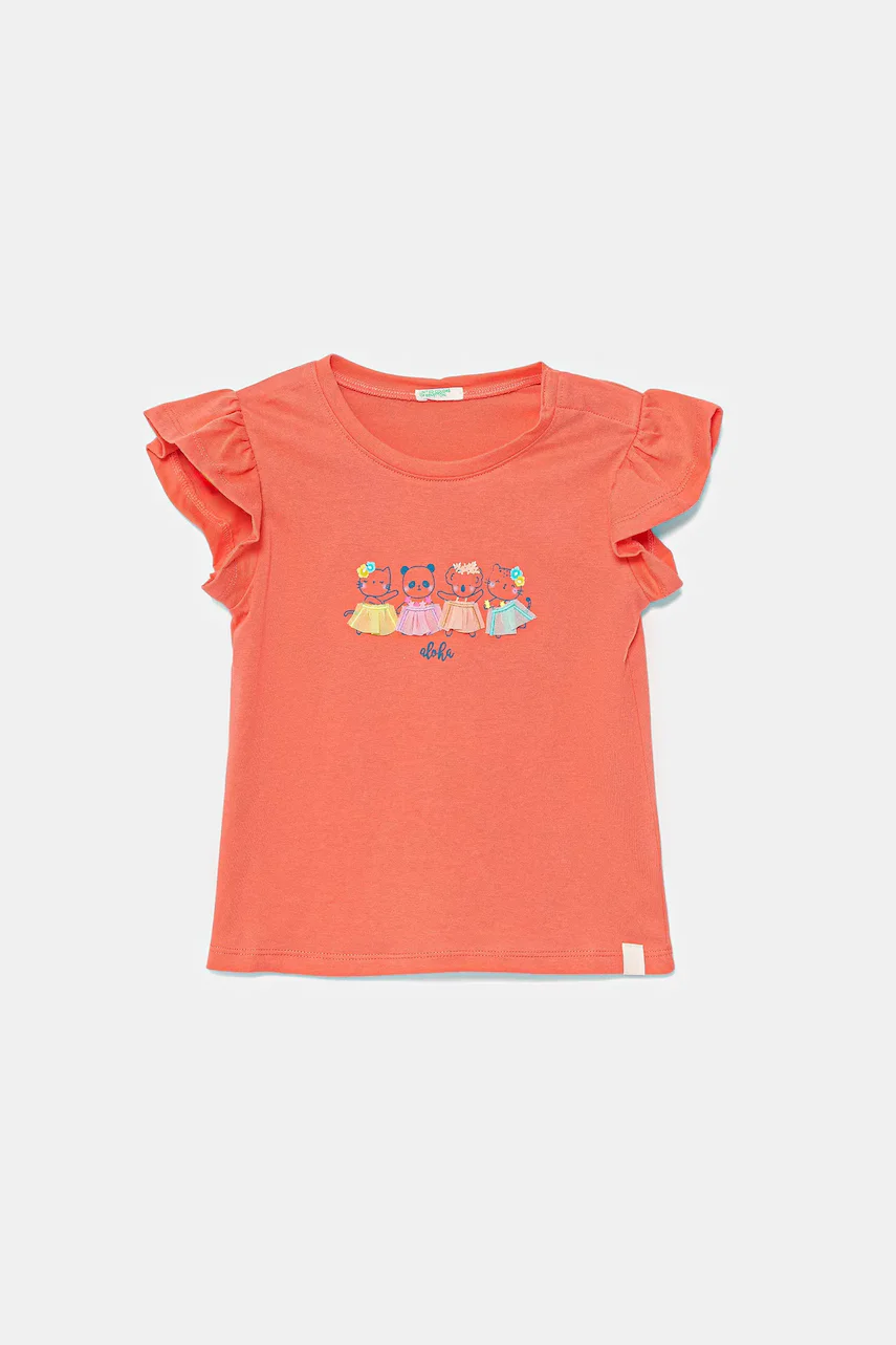United Colors of Benetton Бебешка памучна тениска