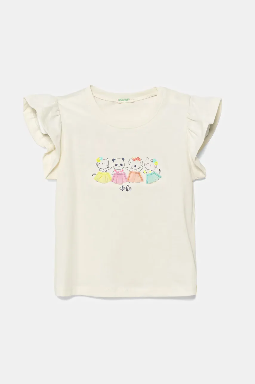 United Colors of Benetton Бебешка памучна тениска