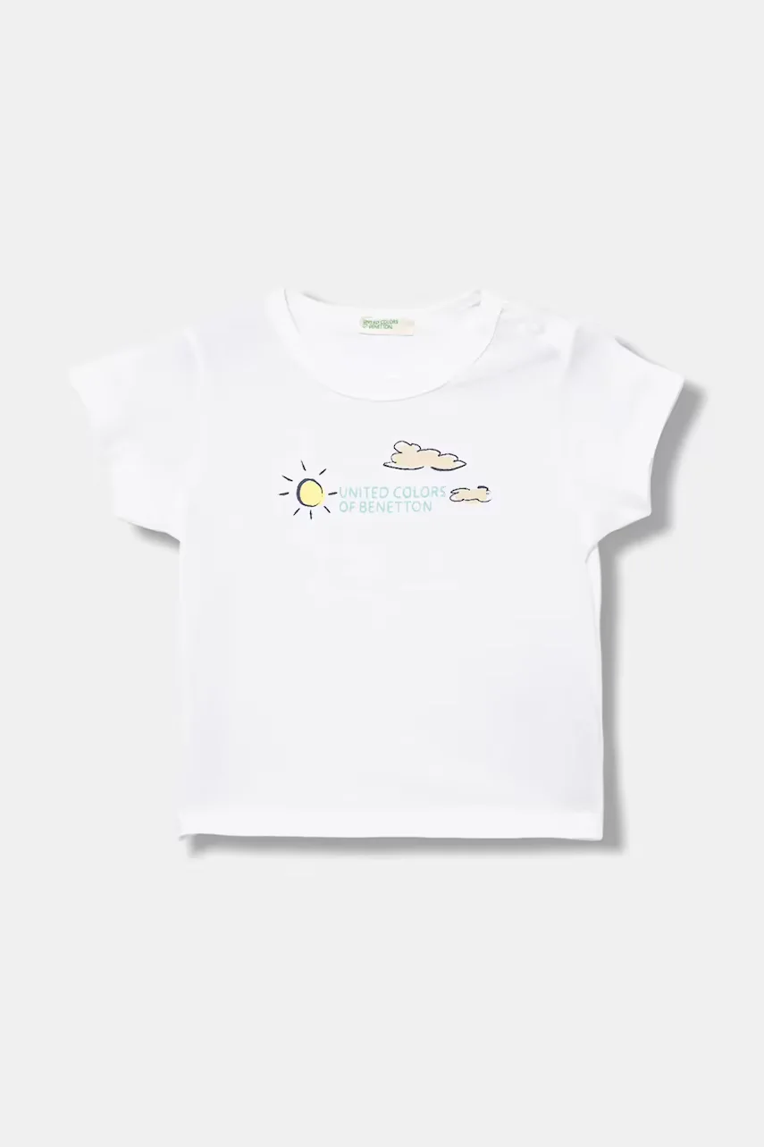United Colors of Benetton Бебешка памучна тениска