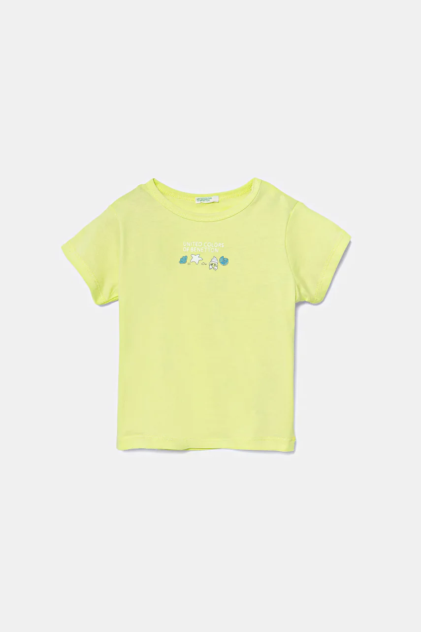 United Colors of Benetton Бебешка памучна тениска