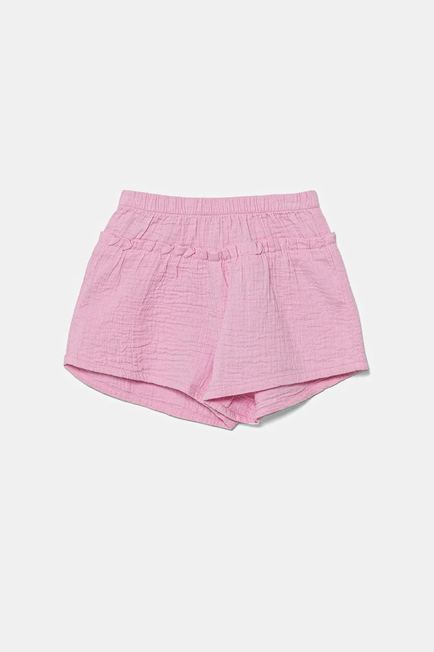 United Colors of Benetton Бебешки къс панталон от памук