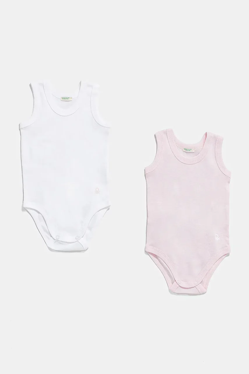 United Colors of Benetton Бебешко боди от памук (3 броя)