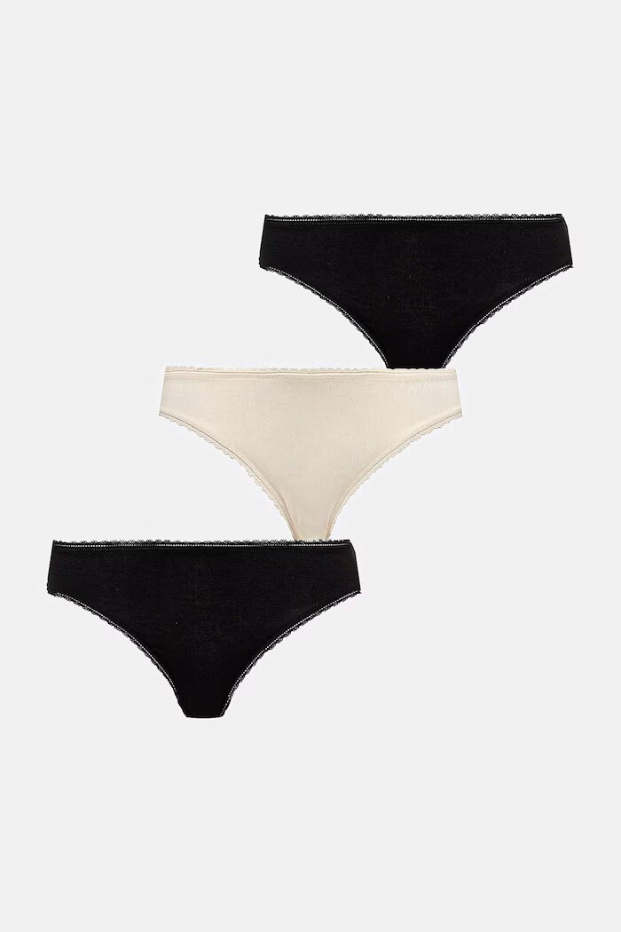 United Colors of Benetton бикини дамски с модал 3 броя бежови 3OVL1S02Z