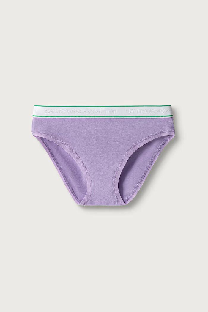 United Colors of Benetton бикини за деца от памук с еластан 2 броя виолетови 3G680S03F