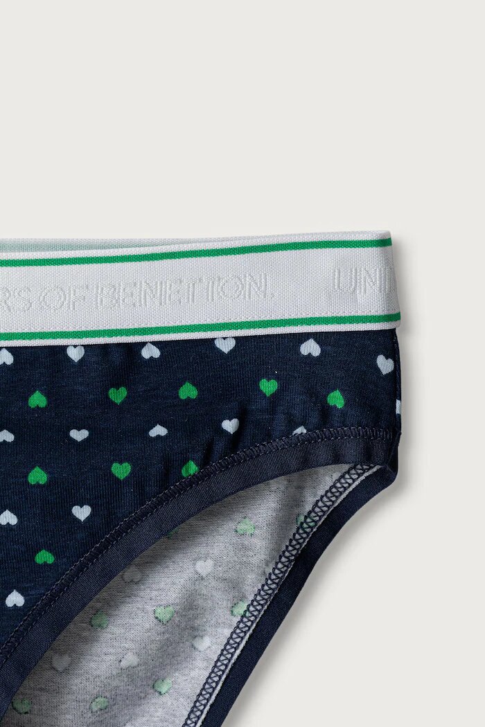 United Colors of Benetton бикини за деца от памук с еластан 2 броя виолетови 3G680S03F