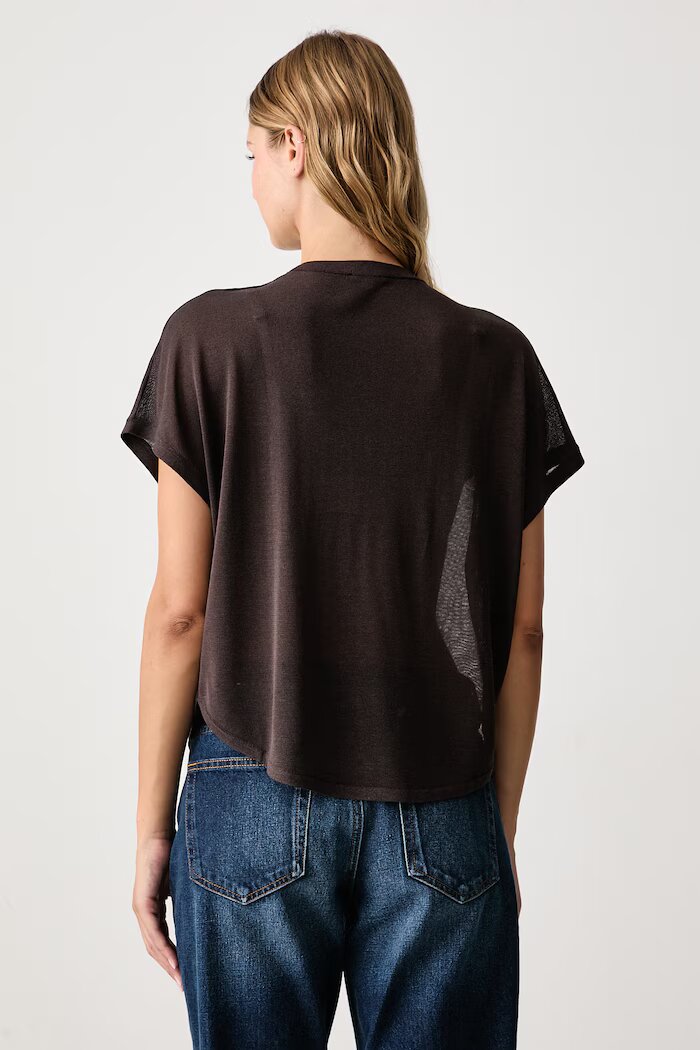 United Colors of Benetton блуза дамска с вискоза кафява 13I8D10H0