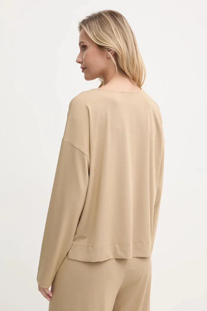 United Colors of Benetton Блуза с дълги ръкави в бежово 3NYW3M06W