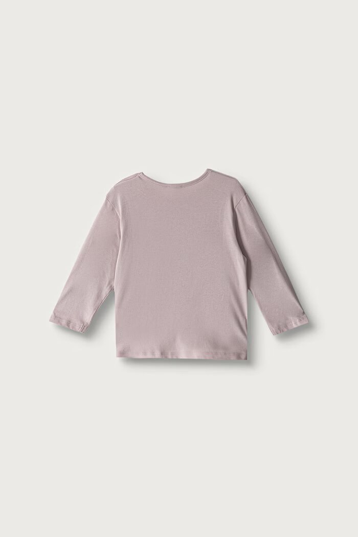 United Colors of Benetton блуза с дълги ръкави за бебе от памук розова 3ATNA107H