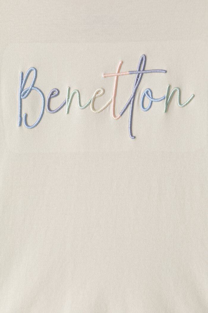 United Colors of Benetton блуза с дълги ръкави за деца от памук бежова 3ATNC10U8