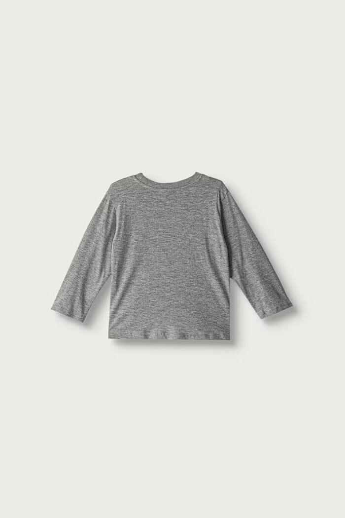 United Colors of Benetton блуза с дълги ръкави за деца от памук сива 3I1XG10NL