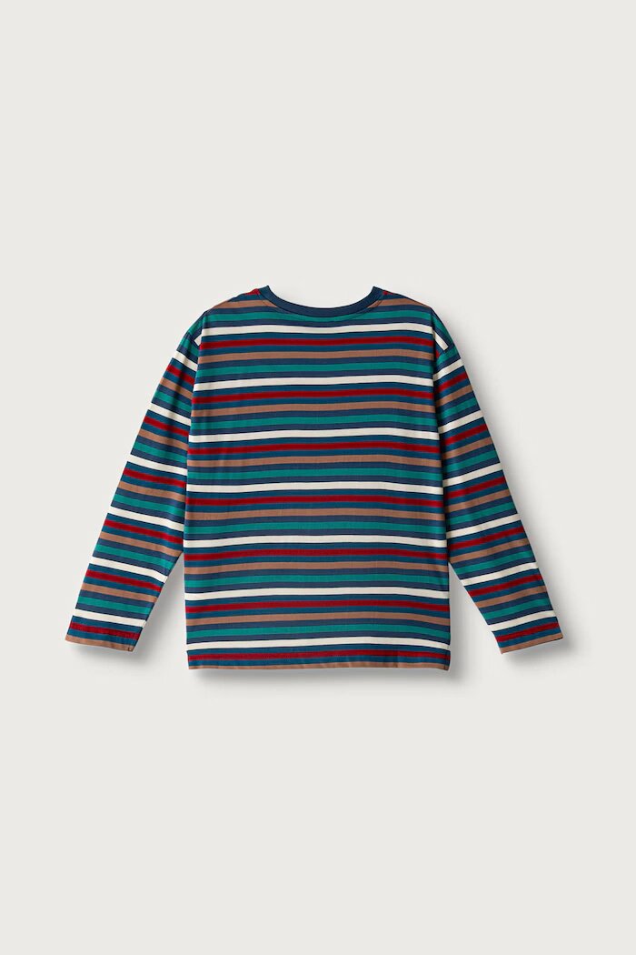 United Colors of Benetton блуза с дълги ръкави за деца от памук тъмносиня 35NUC10UH