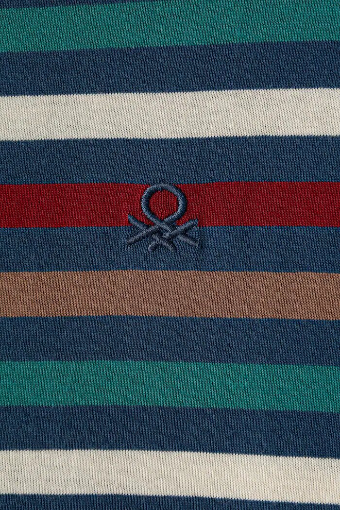 United Colors of Benetton блуза с дълги ръкави за деца от памук тъмносиня 35NUC10UH
