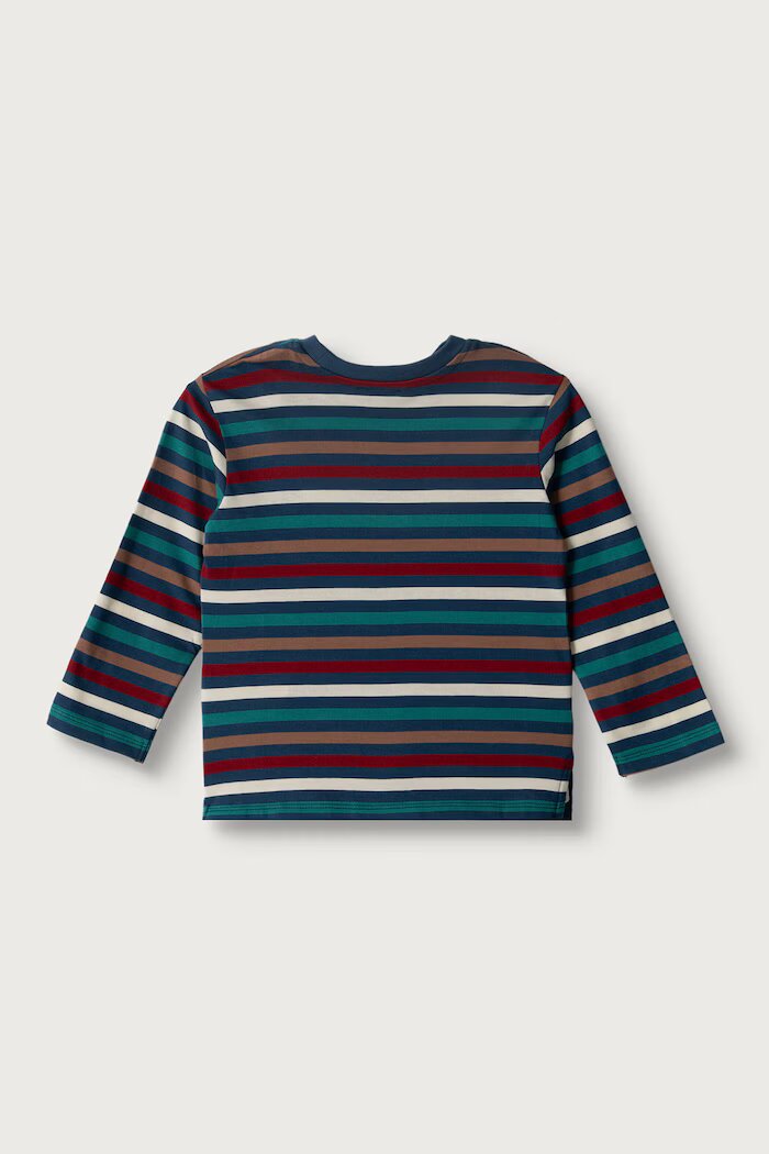 United Colors of Benetton блуза с дълги ръкави за деца от памук тъмносиня 35NUG10NO