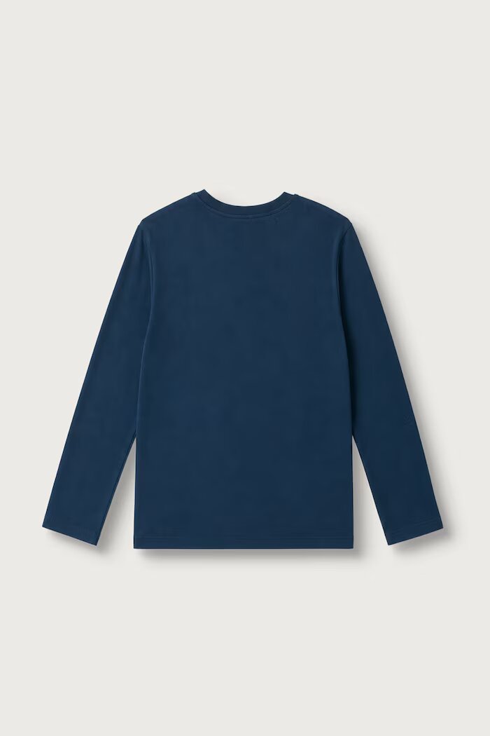 United Colors of Benetton блуза с дълги ръкави за деца от памук тъмносиня 3ATNC10UF