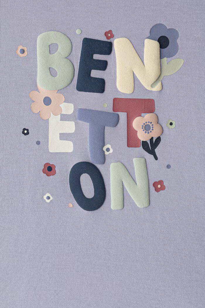 United Colors of Benetton блуза с дълги ръкави за деца от памук виолетова 3ATNG10NI
