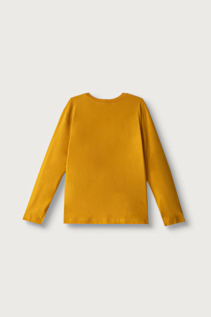 United Colors of Benetton блуза с дълги ръкави за деца от памук жълта 3096C10LF