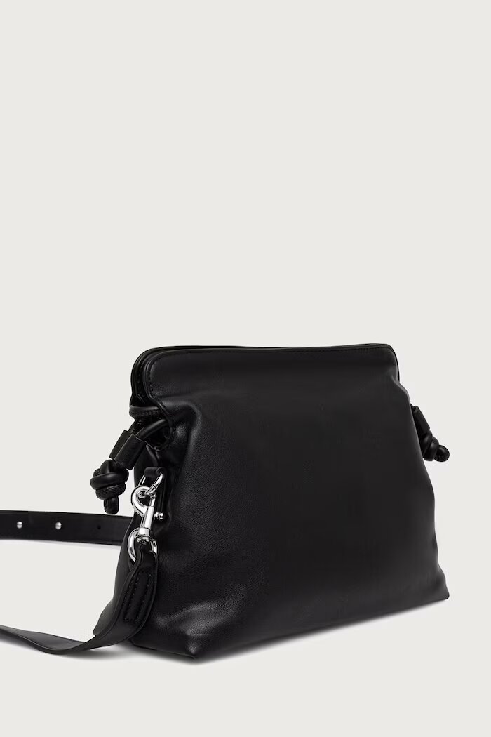 United Colors of Benetton чанта crossbody дамска от имитация на кожа черна 6IAWVY03P