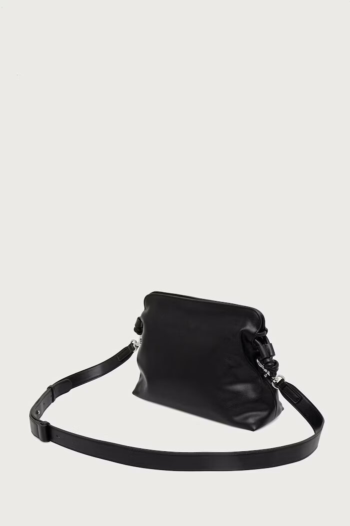 United Colors of Benetton чанта crossbody дамска от имитация на кожа черна 6IAWVY03P