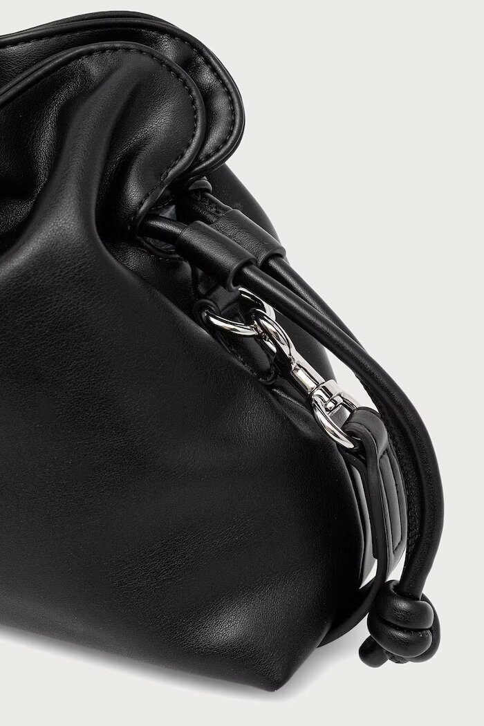 United Colors of Benetton чанта crossbody дамска от имитация на кожа черна 6IAWVY03P