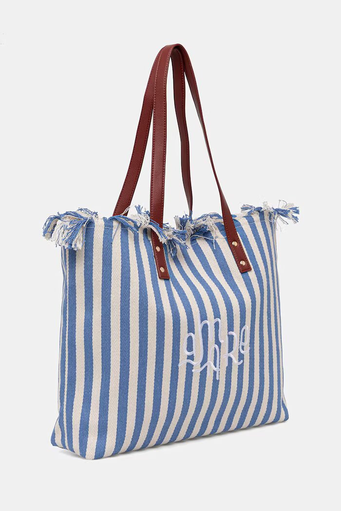United Colors of Benetton чанта tote дамска от памук синя 6O4LVY02N