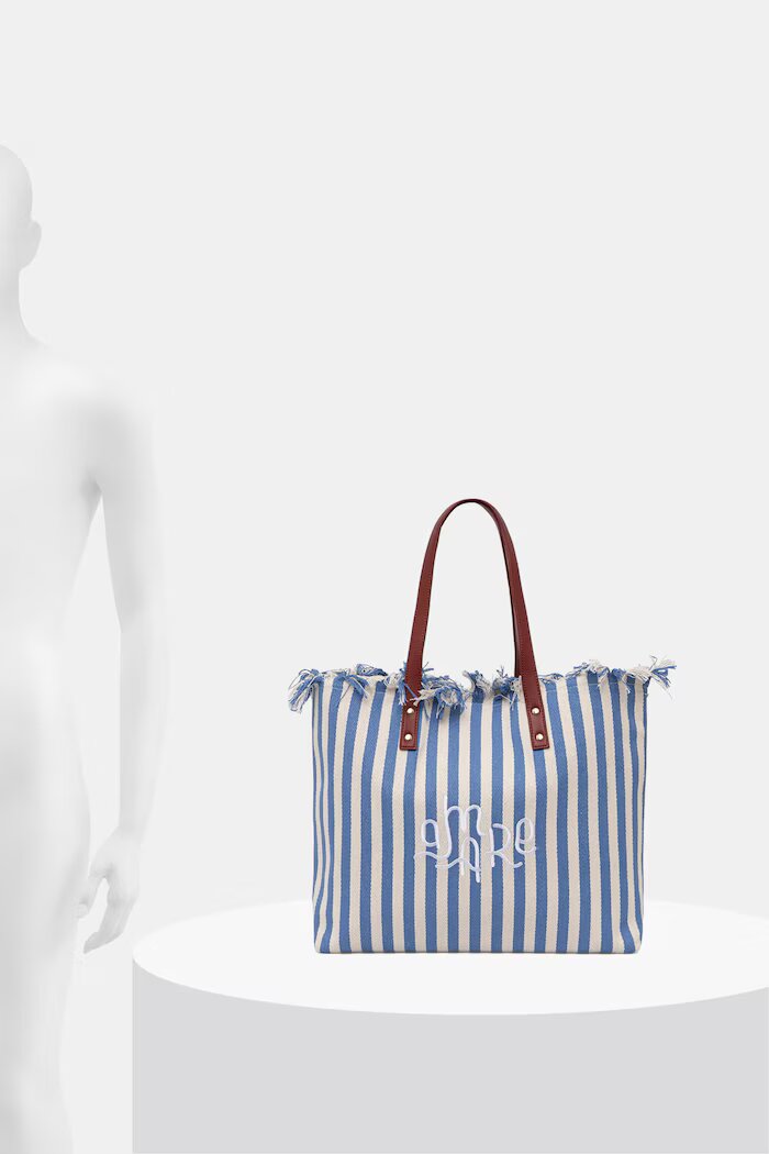 United Colors of Benetton чанта tote дамска от памук синя 6O4LVY02N