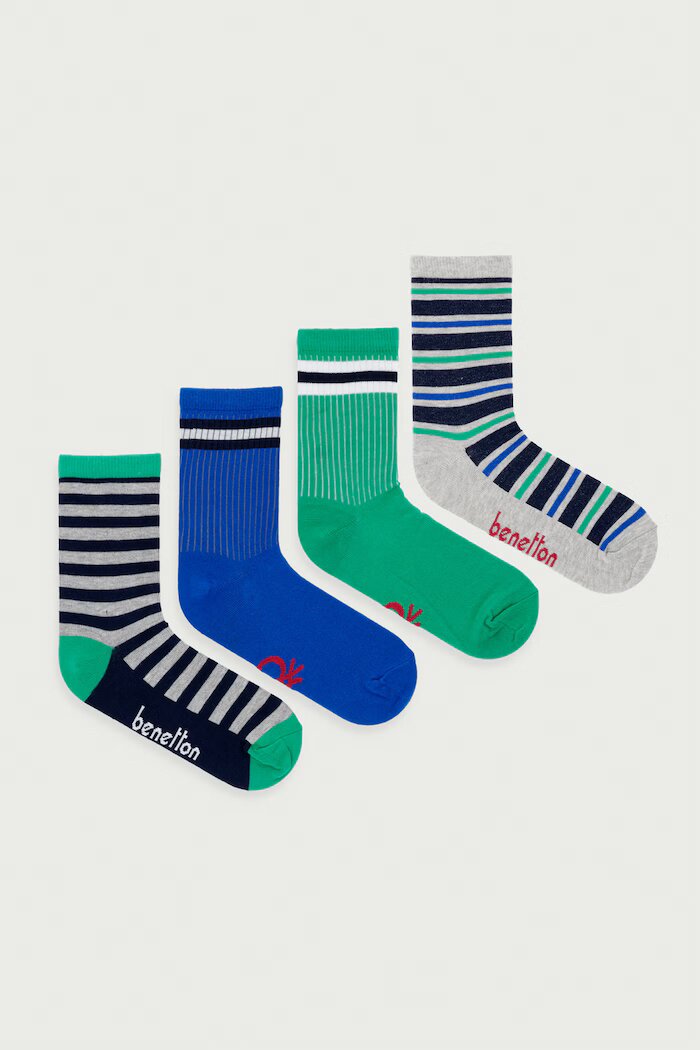 United Colors of Benetton чорапи за деца 4 броя зелени 6GB9R700K