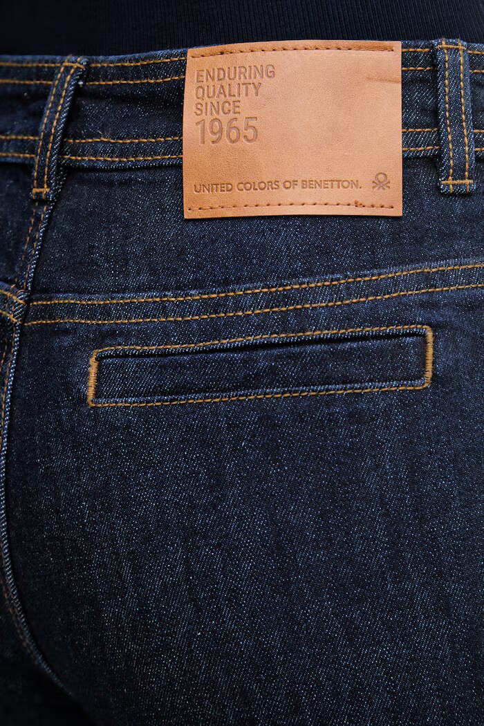 United Colors of Benetton дънки flare дамски тъмносини 4S90DF0AX
