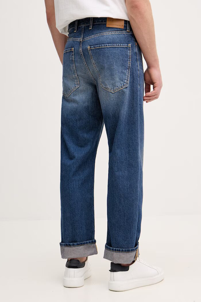 United Colors of Benetton дънки relaxed fit мъжки сини 4FANUE01Z
