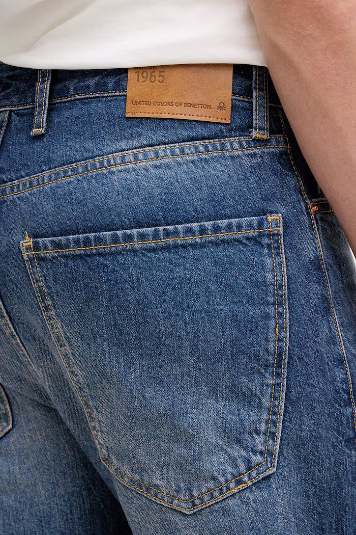 United Colors of Benetton дънки relaxed fit мъжки сини 4FANUE01Z