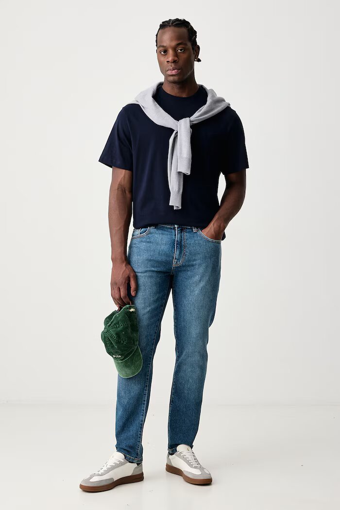 United Colors of Benetton дънки slim fit мъжки сини 4MCP57BC8
