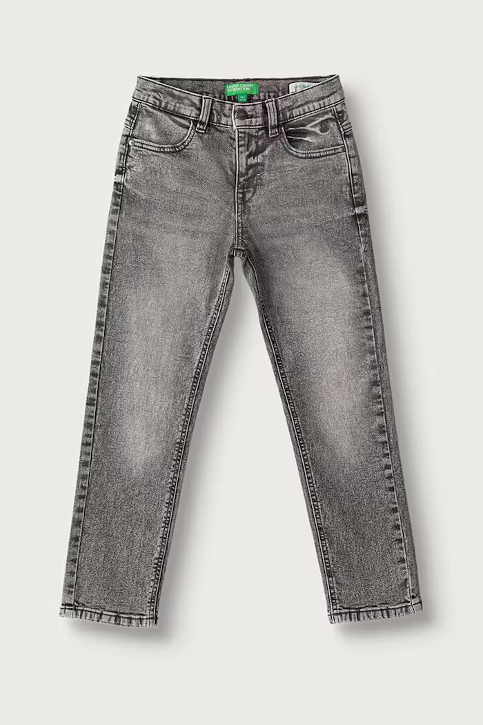 United Colors of Benetton дънки slim fit за деца сиви 4U9SCE04Y