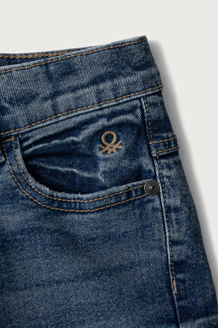 United Colors of Benetton дънки slim fit за деца тъмносини 4U9SCE04Y