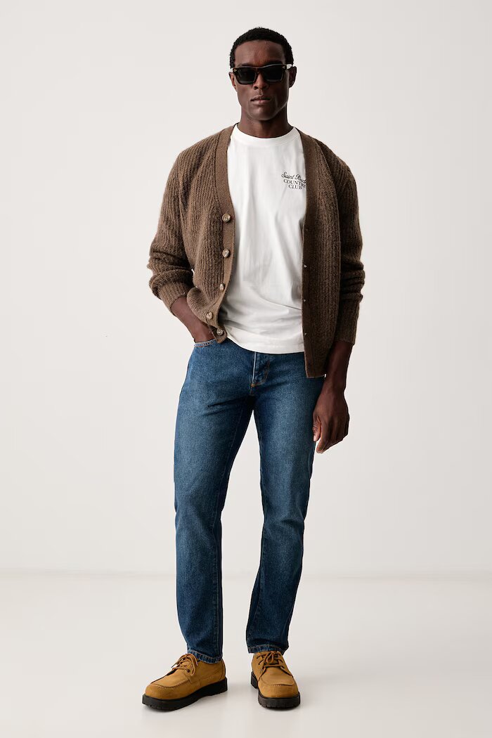 United Colors of Benetton дънки straight мъжки сини 4IPC57B88