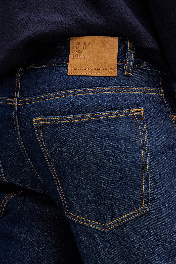 United Colors of Benetton дънки straight мъжки тъмносини 4IPC57B88