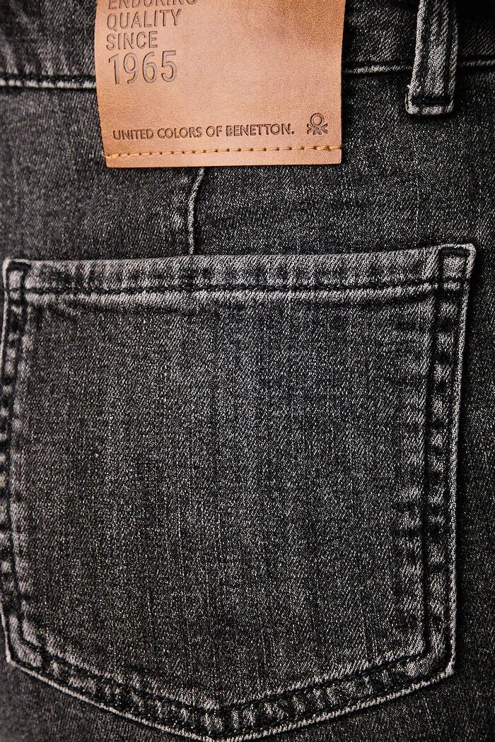 United Colors of Benetton дънки wide leg дамски сиви 4TUT574X5