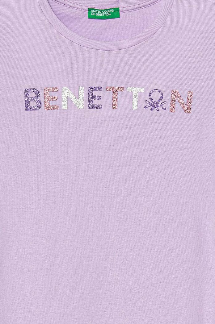 United Colors of Benetton Детска блуза с дълги ръкави в лилаво 3I9WC10JR