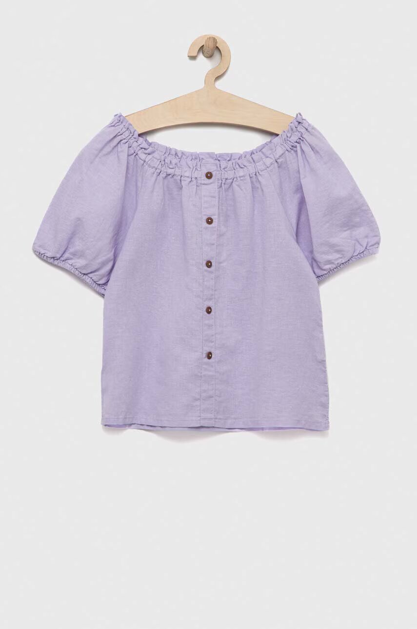 United Colors of Benetton Детска ленена блуза