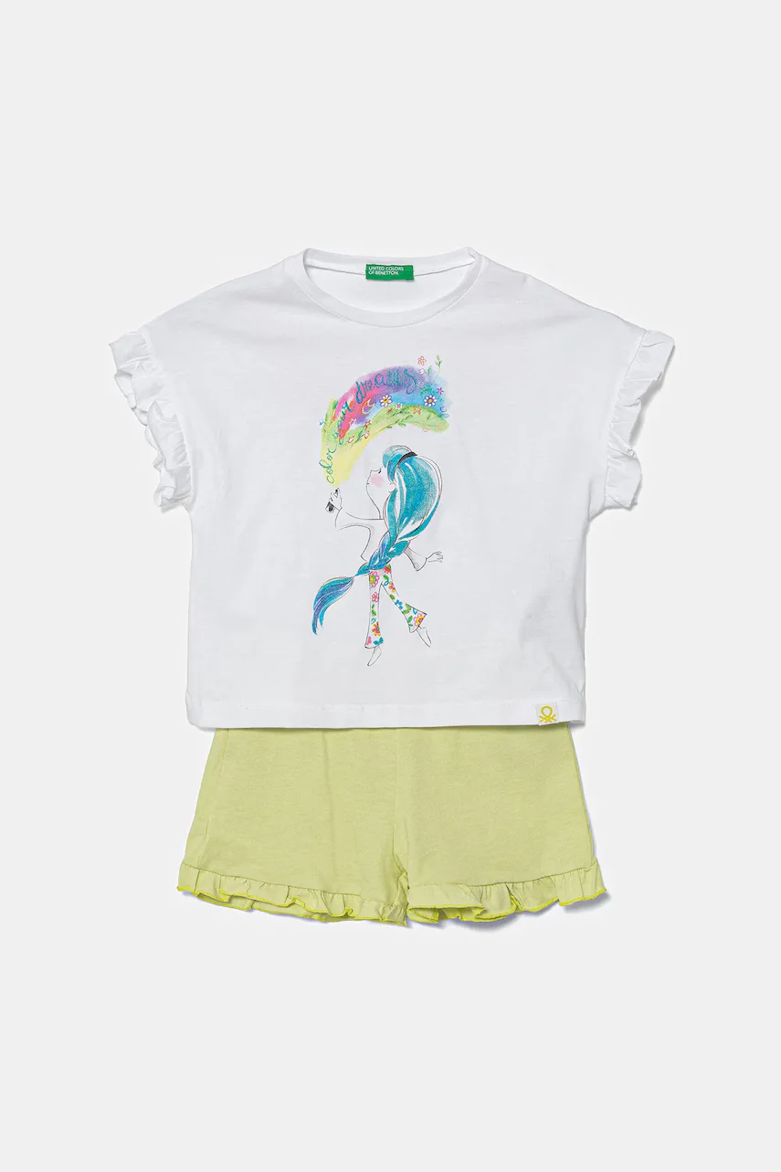 United Colors of Benetton Детска памучна пижама (2 броя)