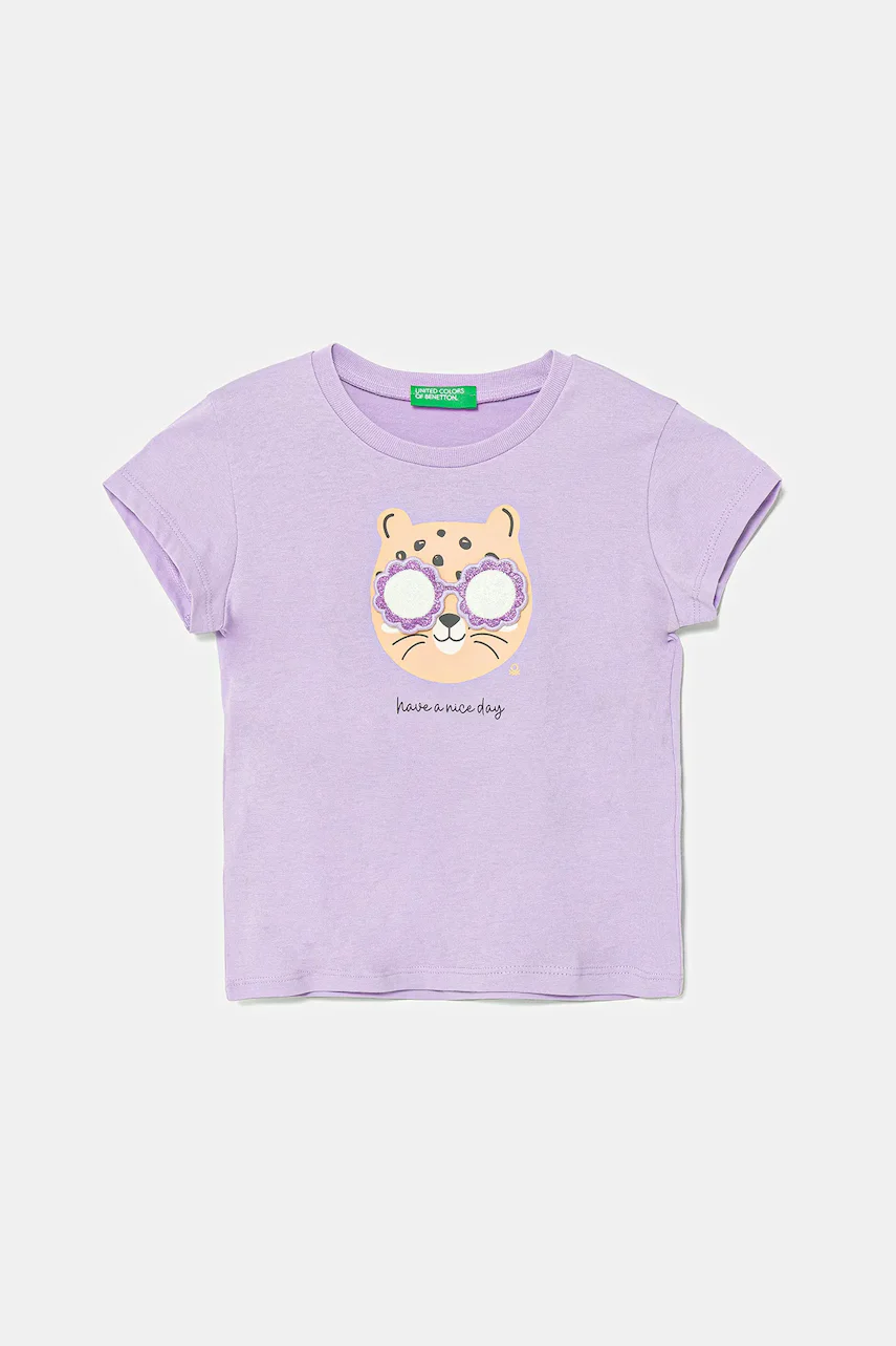 United Colors of Benetton Детска памучна тениска