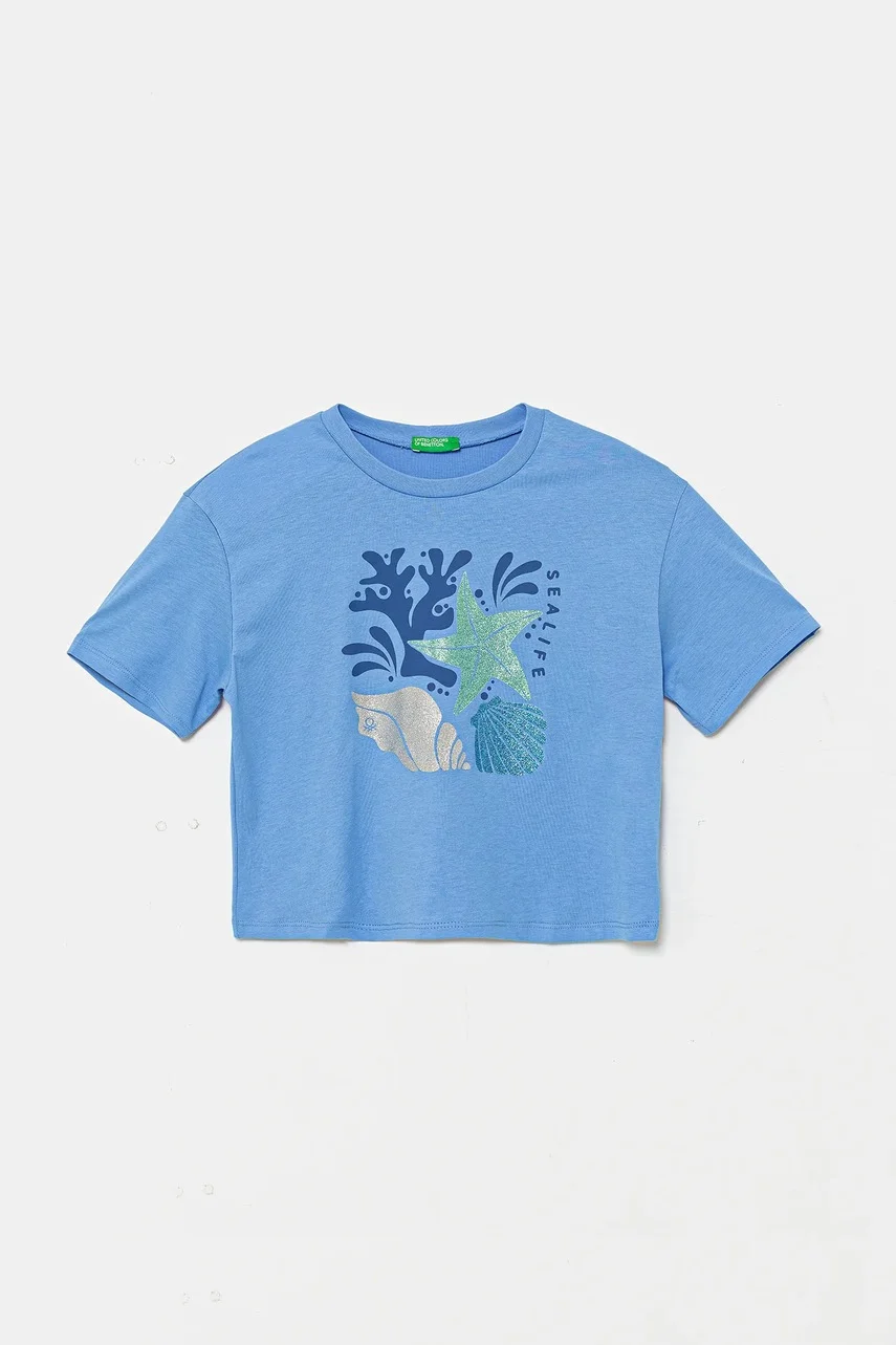 United Colors of Benetton Детска памучна тениска