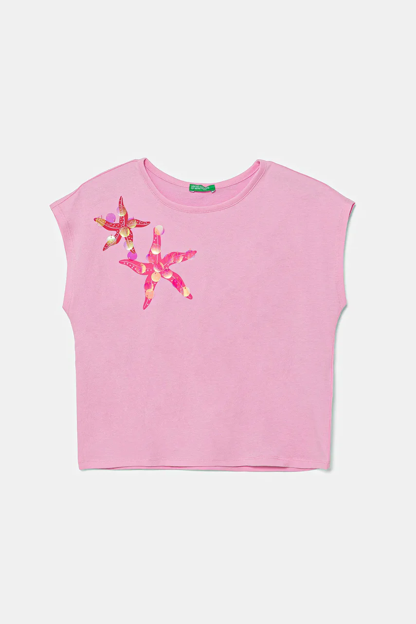 United Colors of Benetton Детска памучна тениска
