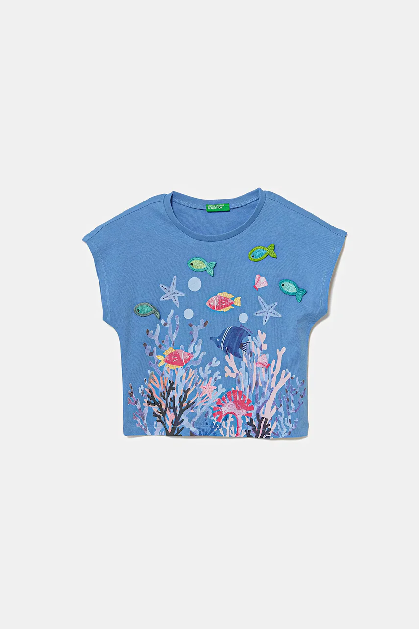 United Colors of Benetton Детска памучна тениска