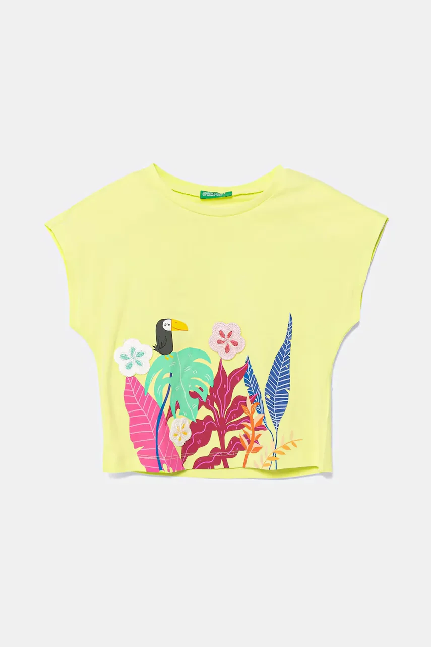 United Colors of Benetton Детска памучна тениска