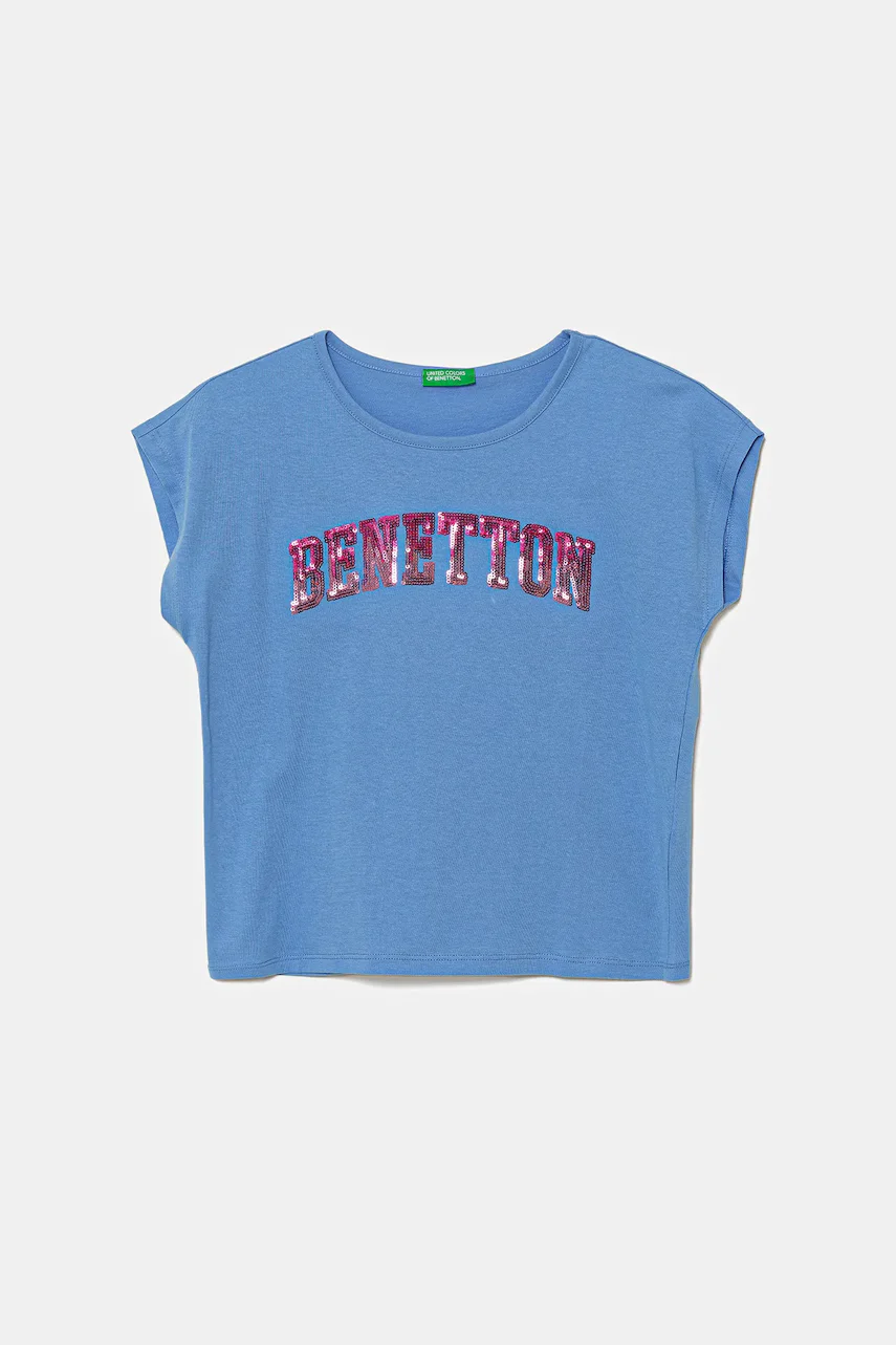 United Colors of Benetton Детска памучна тениска