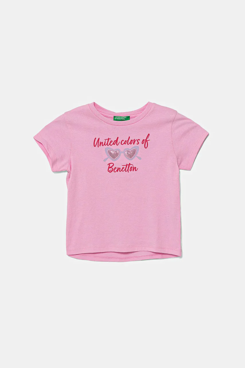 United Colors of Benetton Детска памучна тениска