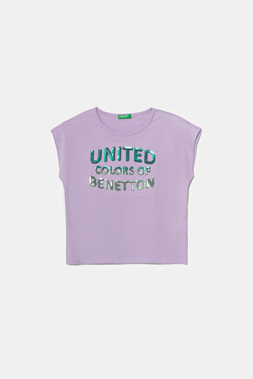 United Colors of Benetton Детска памучна тениска