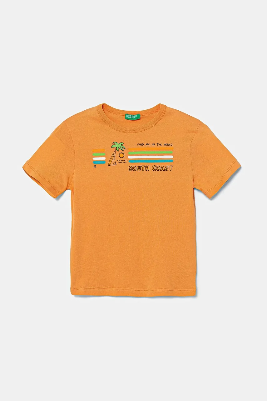 United Colors of Benetton Детска памучна тениска