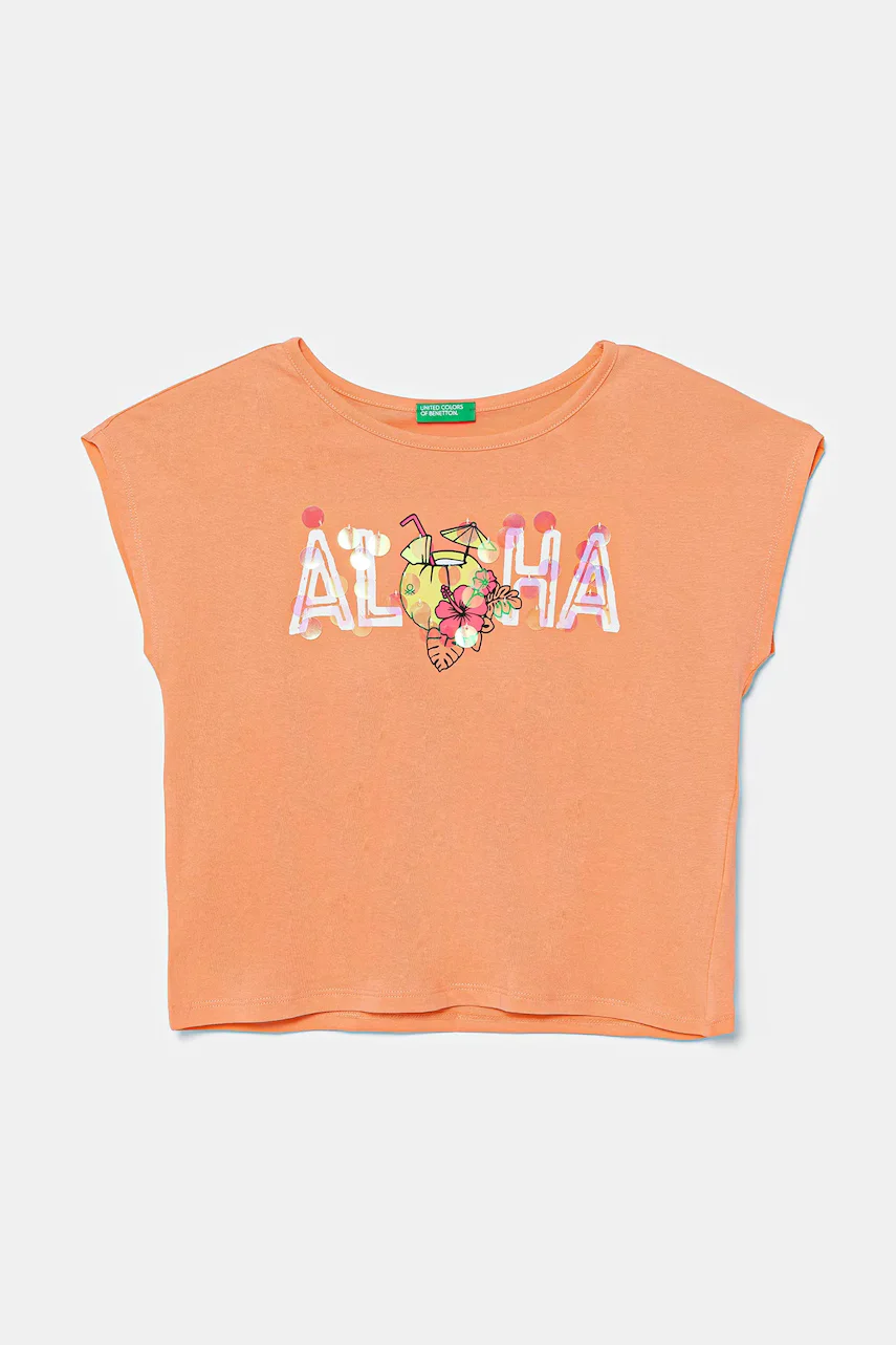 United Colors of Benetton Детска памучна тениска