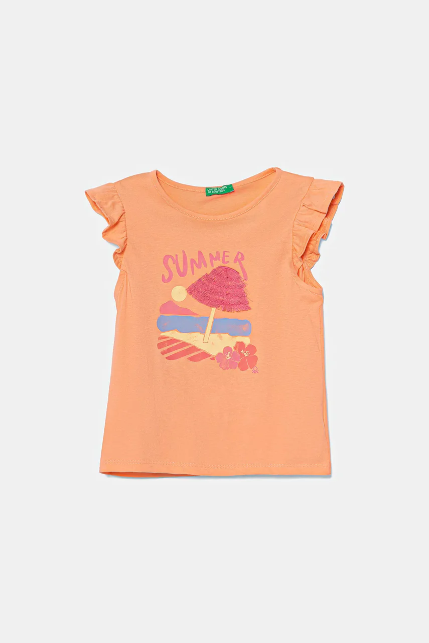 United Colors of Benetton Детска памучна тениска