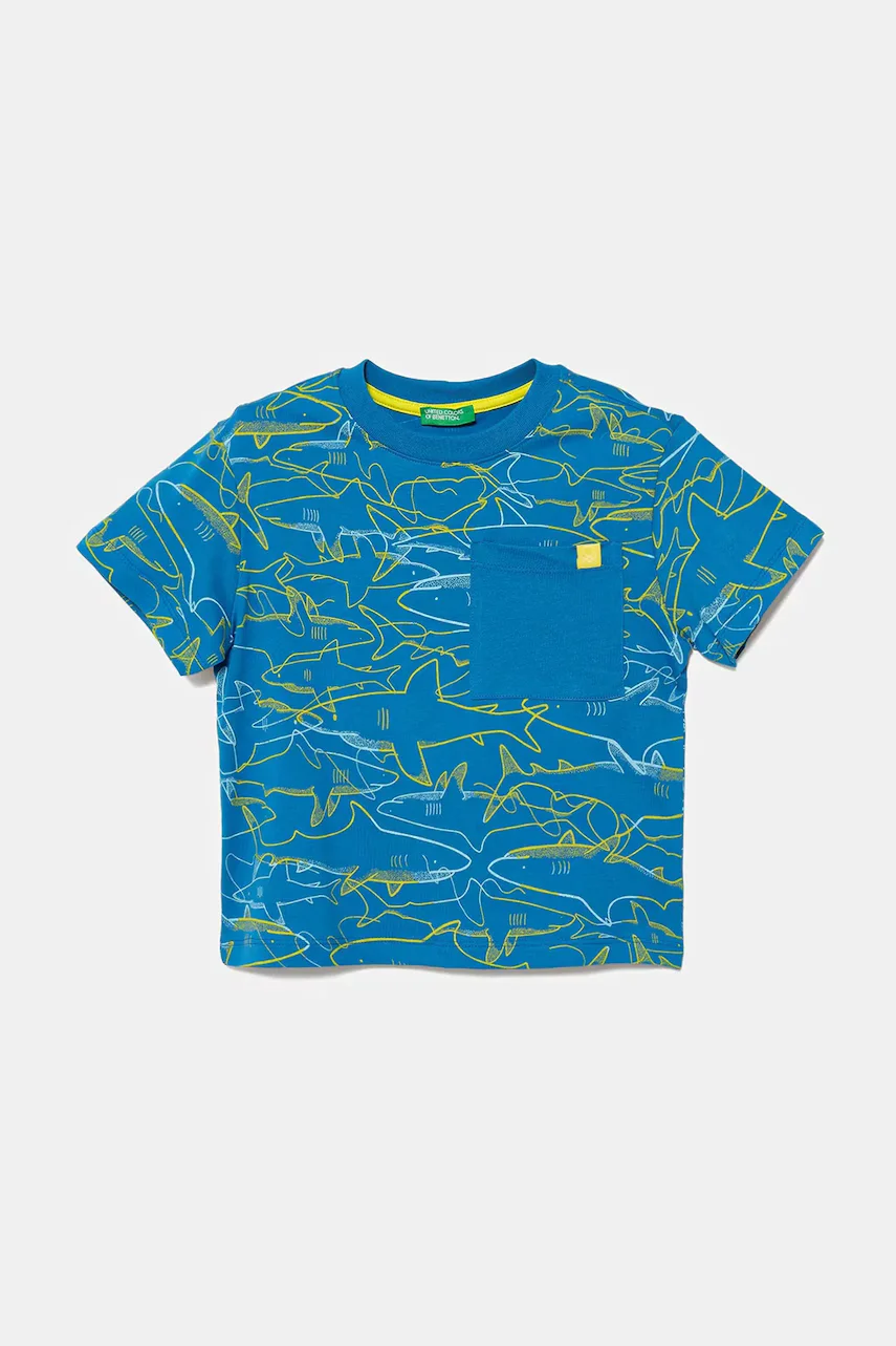 United Colors of Benetton Детска памучна тениска